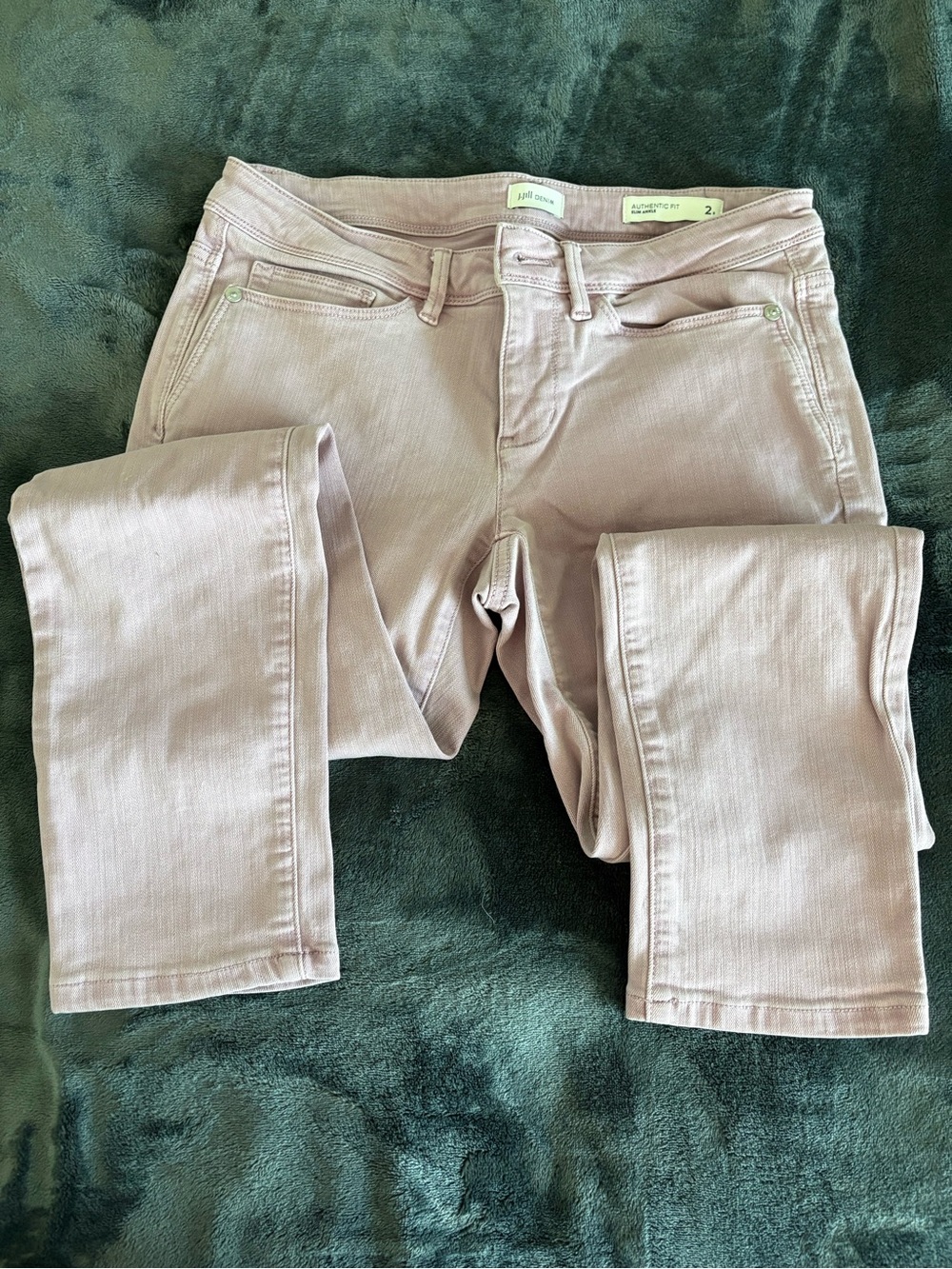High-Rise Stretch Women's Jeans in Light mauve